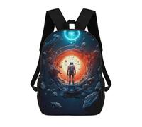 sinyumoney Astronaut And The Unknown Mochila Escolar, Mochila Para Portátil, Mochila Para Camping, Aventuras Al Aire Libre Y Viajes Diarios 17inch