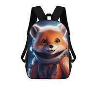 sinyumoney Astronaut Baby Red Fox Mochila Escolar Mochilas Escolares Para Niñas Y Niños Mochila Con Bolsillo Mochila Escolar De Moda Mochila Infantil 17inch