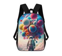 sinyumoney Astronaut Balloons Sky Mochila, Mochila Infantil, Mochila Escolar Para Estudiantes, Mochila Para Libros, Mochila Escolar Impresa En 3D Para Niños Y Niñas 17inch