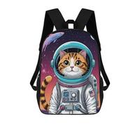 sinyumoney Astronaut Cat in Space Mochila Escolar Infantil Impresa En 3D Para Niños, Mochilas De Viaje De Alta Capacidad, Bolsas Para Libros, Mochila Escolar Infantil 17inch