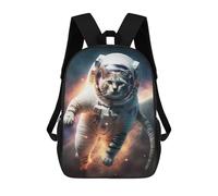sinyumoney Astronaut Cat in Space Mochila Escolar Infantil Impresa En 3D Para Niños, Mochilas De Viaje, Bolsas Para Libros Para Niños Estudiantes De Primaria 17inch