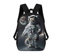 sinyumoney Astronaut Cat on The Moon Mochilas Mochilas Infantiles Mochila Escolar Mochila Escolar Infantil Impresa En 3D Mochilas De Viaje De Moda Para Niños De Primaria Y Secundaria 17inch