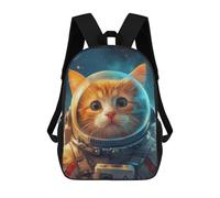 sinyumoney Astronaut Cute Cartoon Cat Mochila De Día Mochila De Negocios Mochila Impermeable Para Libros Para Hombres/mujeres 17inch