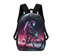 sinyumoney Astronaut Cycling Space Mochila Escolar Infantil, Mochilas Impresas En 3D, Mochilas Escolares De Moda Para Niños De Primaria Y Secundaria 17inch