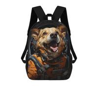 sinyumoney Astronaut Dog Mochila Escolar Infantil Impresa En 3D Para Niños, Mochilas De Viaje De Alta Capacidad, Bolsas Para Libros, Mochila Escolar Infantil 17inch