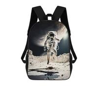 sinyumoney Astronaut Exploring Moon Mochila Infantil, Mochila Escolar Para Niños Y Adolescentes, Mochila De Viaje, Mochila Escolar, Mochila Para Libros 17inch
