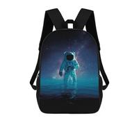 sinyumoney Astronaut Floating in Space-3 Mochila Escolar Resistente Al Agua Para Ordenador Portátil: Perfecta Para Viajes, Trabajo Y Uso Diario 17inch