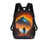 sinyumoney Astronaut Gazing at Galaxy Mochila Infantil Para Niñas Y Niños, Mochila De Día, Escuela Primaria, Perfecta Para La Vuelta Al Cole O Educación Física, Regalos Y Viajes 17inch