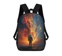 sinyumoney Astronaut Gazing at Galaxy Mochilas Impresas En 3D Para Niños 17inch Mochilas De Moda Informales Para El Día A Día, Bolsas De Viaje, Mochilas Informales Para Exteriores Para Niños Y Niñas