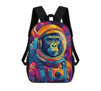 sinyumoney Astronaut Gorilla Space Mochila Escolar Infantil De Moda Informal Mochilas Infantiles Impresas En 3D Mochila Grande Para Niño 17inch