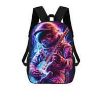 sinyumoney Astronaut Guitarist in Space -1 Mochila Escolar Infantil Estampada Para Adultos Y Niños, Mochila De Viaje Para El Día A Día 17inch