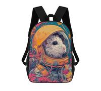 sinyumoney Astronaut Hamster Space Mochila Escolar Grande Resistente Al Agua Para Portátil Para Adolescentes, Niñas, Niños, Mujeres Y Hombres 17inch