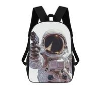 sinyumoney Astronaut Holding A Gun Mochila Ligera Para Aeropuerto, Estudiantes Universitarios, Niñas, Niños Y Adolescentes 17inch