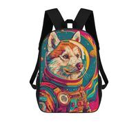sinyumoney Astronaut Husky Space Mochila Escolar Impermeable Para Ordenador, Ideal Para El Campus, Actividades Al Aire Libre, Viajes Y Deportes 17inch