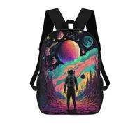 sinyumoney Astronaut in A Cosmic Forest Mochila Escolar Impresa En 3D Para Niños Y Niñas, Mochila Escolar, Mochila De Viaje Para Niños 17inch