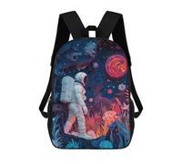 sinyumoney Astronaut in Alien World Mochila Escolar Impresa En 3D Mochila Escolar De Moda Para Niños Mochilas Para Niños Estudiantes De Secundaria 17inch