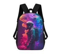 sinyumoney Astronaut in Colorful Clouds Mochila Escolar Para Niños Y Niñas, Mochila Informal De Viaje, Mochila De Gran Capacidad Para El Día A Día 17inch