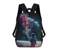 sinyumoney Astronaut in Cosmic Dance Mochila Escolar Para Niñas Mochila Impermeable Mochila Informal De Día Mochila Ligera Para Niño Y Niña Mochila Escolar 17inch