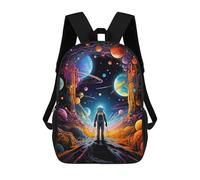 sinyumoney Astronaut in Cosmic Garden Mochila Escolar Impresa En 3D Para Niños Y Niñas, Mochila Escolar, Mochila De Viaje Para Niños 17inch