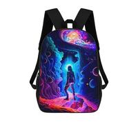sinyumoney Astronaut in Cosmic Portal Mochila Infantil, Mochila Escolar Infantil, Mochilas Escolares Impresas En 3D Para Niños Y Estudiantes Adolescentes 17inch