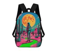 sinyumoney Astronaut in Desert with Moon Mochila Escolar Infantil Impresa En 3D Para Niños, Mochilas De Viaje, Bolsas Para Libros, Mochila Escolar Infantil 17inch