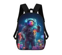 sinyumoney Astronaut in Jellyfish Ocean Mochila De Viaje Resistente Al Agua, Bolsa Para Computadora Para Adolescentes, Niñas, Niños, Mujeres Y Hombres 17inch