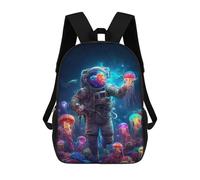 sinyumoney Astronaut in Jellyfish Sea Mochila Escolar Para Ordenador Portátil Para La Escuela/trabajo/viajes: Perfecta Para Viajes, Trabajo Y Uso Diario 17inch