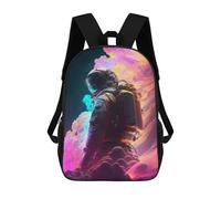 sinyumoney Astronaut in Space -71 Mochila Escolar Impresa En 3D Para Niños, Mochila Escolar Informal De Moda Para Viajes Para Niños Y Estudiantes 17inch