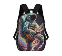 sinyumoney Astronaut in Space Playing Guitar Mochila Escolar Infantil, Mochilas Impresas En 3D, Mochilas Escolares De Moda Para Niños De Primaria Y Secundaria 17inch