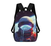 sinyumoney Astronaut in Space with Earth Background Mochilas Escolares Para Ordenador, Ideales Para El Colegio/trabajo/viajes, Acampadas, Aventuras Al Aire Libre Y Viajes Diarios 17inch
