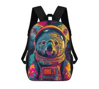 sinyumoney Astronaut Koala Space Mochila Escolar Grande Para Niños - Perfecta Para Viajes, Trabajo Y Uso Diario 17inch