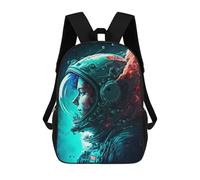 sinyumoney Astronaut Life In Space Mochila Impresa En 3D Para Niños, Mochila Escolar, Mochilas De Viaje Para Niños, Bolsas De Libros De Alta Capacidad, Mochila Infantil 17inch