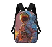 sinyumoney Astronaut Life Mochilas Para Niños Mochila Escolar De Moda Mochila Escolar Impresa En 3D Para Niños Estudiantes De Primaria Y Secundaria 17inch