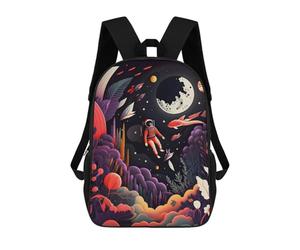 sinyumoney Astronaut Little Girl Mochila Para Computadora Para La Escuela/trabajo/viajes Para Adolescentes, Niñas, Niños, Mujeres Y Hombres 17inch