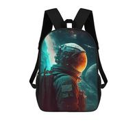 sinyumoney Astronaut Lost in Space Mochila Escolar Impresa En 3D Para Niños, Mochila Escolar Informal De Moda Para Viajes Para Niños Y Estudiantes 17inch