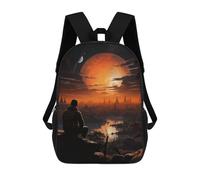 sinyumoney Astronaut Lost on Planet Mochilas Impresas En 3D Para Niños, Mochila Escolar, Mochila De Moda Para Niños De Primaria Y Secundaria 17inch