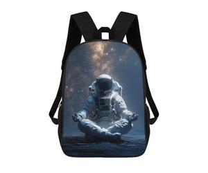 sinyumoney Astronaut Meditating in Space-1 Mochila Escolar Grande Para Niños, Niñas, Adolescentes, Hombres Y Mujeres 17inch