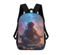 sinyumoney Astronaut Meditating in Space-2 Mochila Escolar Grande Resistente Al Agua Para Portátil Para La Escuela/trabajo/viajes 17inch