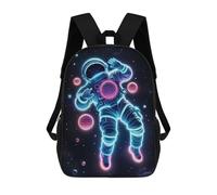 sinyumoney Astronaut Neon Mochila Escolar Infantil Impresa En 3D Para Niños, Mochilas De Viaje De Alta Capacidad, Bolsas Para Libros, Mochila Escolar Infantil 17inch