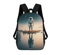 sinyumoney Astronaut on Alien Planet -10 Mochila Escolar Para Niños Mochila Escolar Impresa En 3D Mochila Escolar De Moda Para Niños De Primaria Y Secundaria 17inch