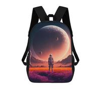 sinyumoney Astronaut on Alien Planet -14 Mochila Escolar Infantil Impresa En 3D Para Niños, Mochilas De Viaje, Bolsas Para Libros, Mochila Escolar Infantil 17inch