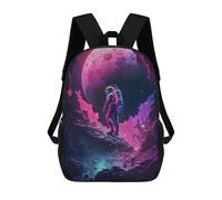 sinyumoney Astronaut on Alien Planet -7 Mochila Escolar Impresa En 3D Mochilas Informales Para Niños Mochila Escolar Impresa En 3D Para Niños De Primaria Y Secundaria 17inch