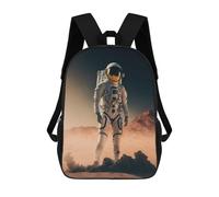 sinyumoney Astronaut on Mars -3 Mochilas Para Niños Y Estudiantes, Mochilas Escolares Impresas En 3D, Mochilas Para Estudiantes De Primaria Y Secundaria Para Niños Y Niñas 17inch