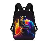 sinyumoney Astronaut on Planet Mochilas Para Niños Mochila Escolar Mochila Escolar Impresa En 3D Para Niños Estudiantes De Primaria Y Secundaria 17inch