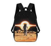 sinyumoney Astronaut on The Mars Mochila Escolar, Mochila De Viaje Resistente Al Agua, Mochila Para Computadora Para Niñas, Niños Y Adolescentes 17inch