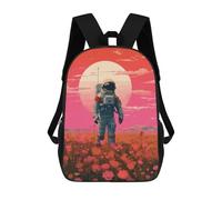 sinyumoney Astronaut Painting Flower Mochilas Escolares Resistentes Al Agua Mochila Escolar De Negocios - Perfecta Para Viajes, Trabajo Y Uso Diario 17inch