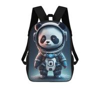 sinyumoney Astronaut Panda Bear Mochila Infantil, Mochila Escolar Para Niños, Mochila Escolar Infantil Con Estampado 3D De Dibujos Animados, Mochila De Gran Capacidad Para Niños Y Niñas 17inch