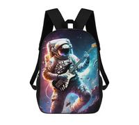 sinyumoney Astronaut Playing Guitar in Space -10 Mochilas Para Niños Mochila Escolar Mochila Escolar Impresa En 3D Para Niños Estudiantes De Primaria Y Secundaria 17inch