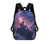 sinyumoney Astronaut Playing Guitar in Space-4 17inch Mochilas Escolares Impresas En 3D, Mochilas Escolares De Moda Para Niños De Primaria Y Secundaria
