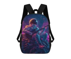 sinyumoney Astronaut Playing Guitar in Space-5 Mochila Escolar Resistente Al Agua, Mochila De Viaje, Bolsa Para Computadora - Perfecta Para Viajes, Trabajo Y Uso Diario 17inch